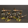 CSPR-09N Four Infantry Skirmishing, 4th South Carolina Infantry, Co B Palmetto Riflemen